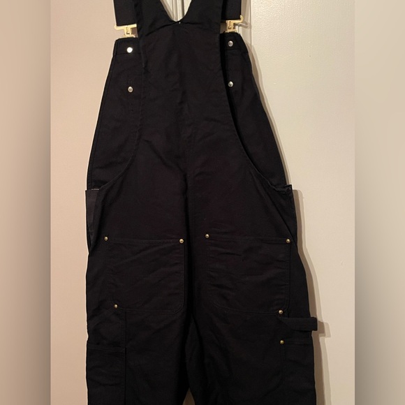 Carhartt Relaxed Fit Duck Canvas Bib Double Knee Overalls - Picture 6 of 7